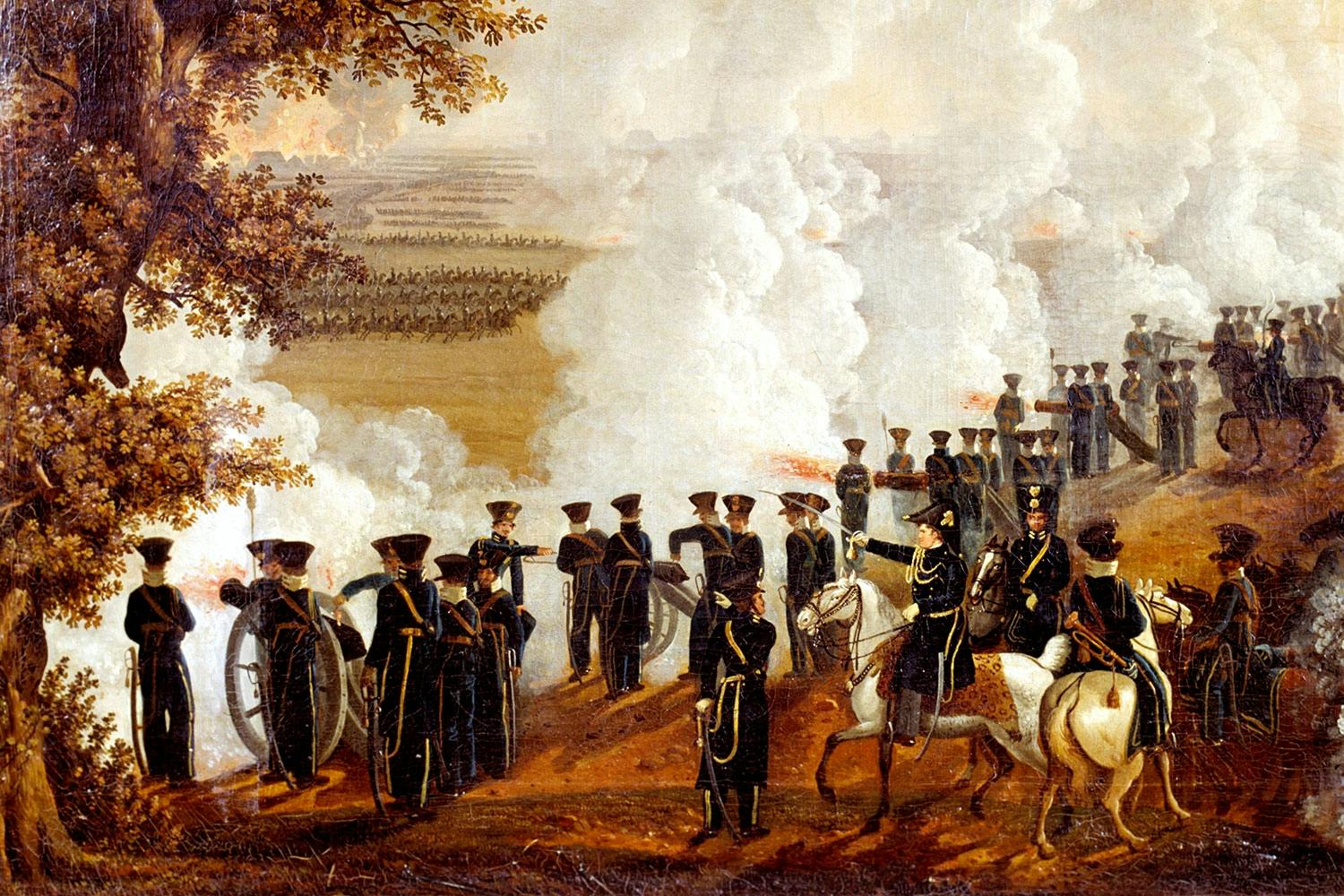 wendes artilleriregemente slaget vid leipzig 1813 Napoleonkrigen, sjätte koalitionskriget.